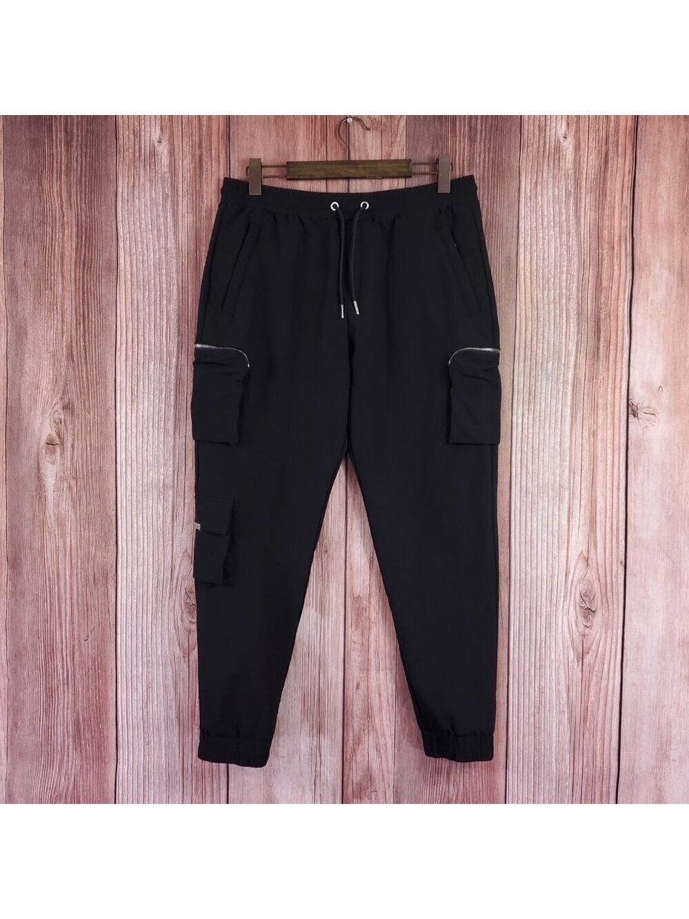 *READ* Mauvais Technical Cargo Pants Mens Size 34X27 Utility Zip Pockets Joggers